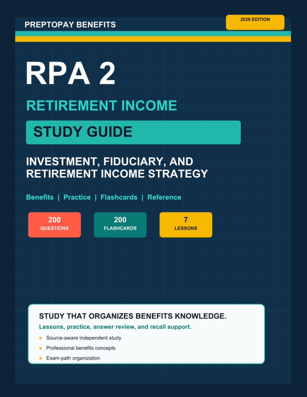 PrepToPay Benefits RPA 2 Study Guide: Investment, Fiduciary, and Retirement Income Strategy