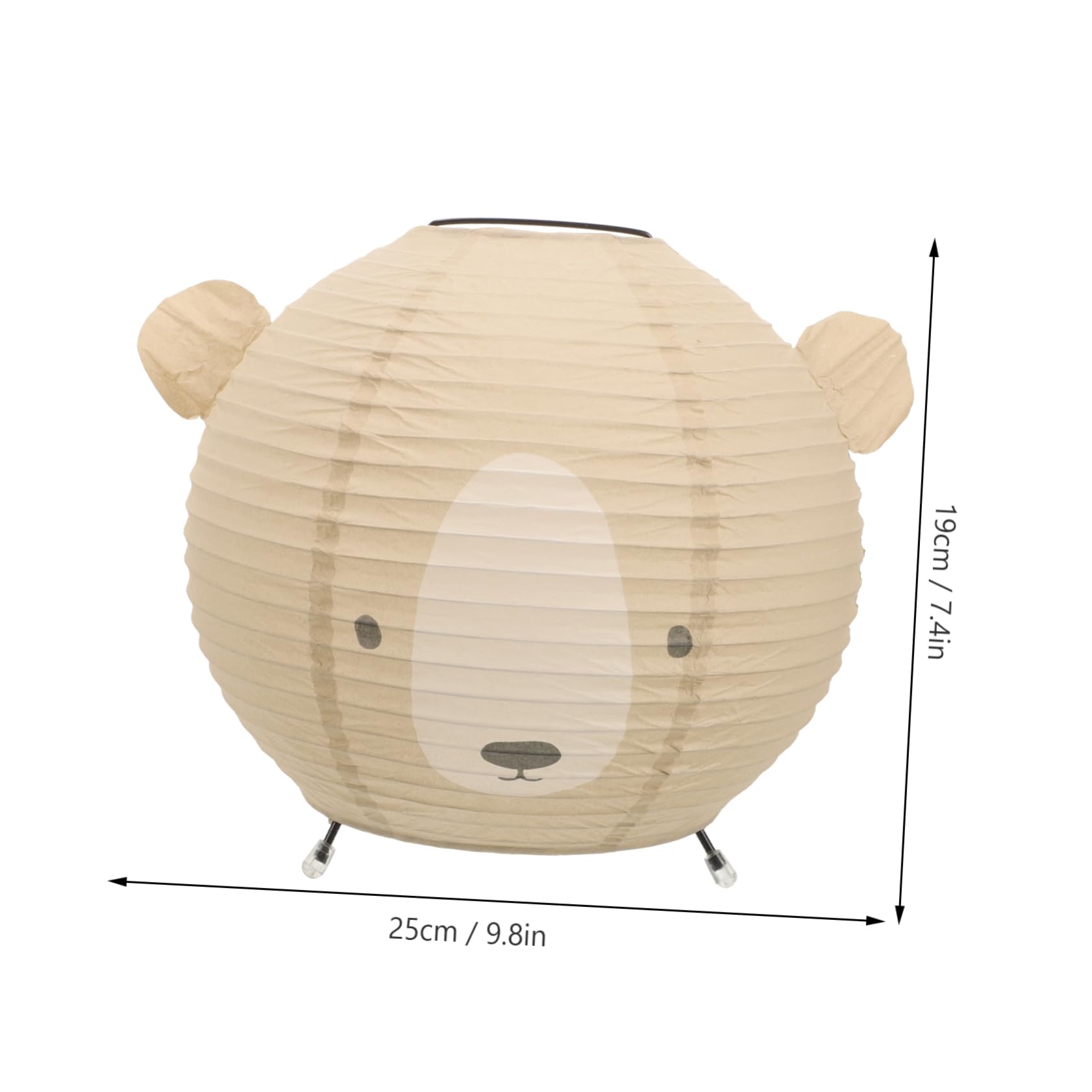 Paralume Carta di Riso Beige, Lampada Sospesa Decorativa