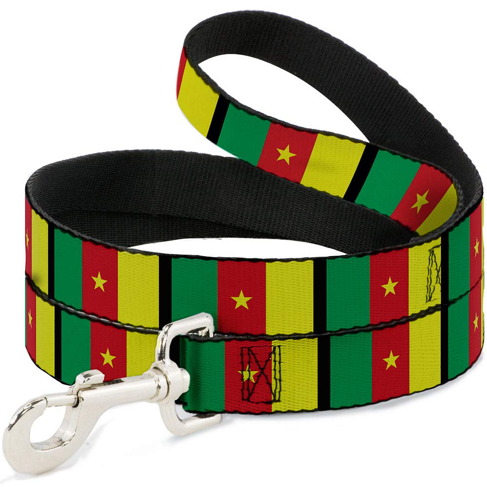Laisse Cameroun Drapeaux Buckle Down Dl-w30348 avec mousqueton robuste