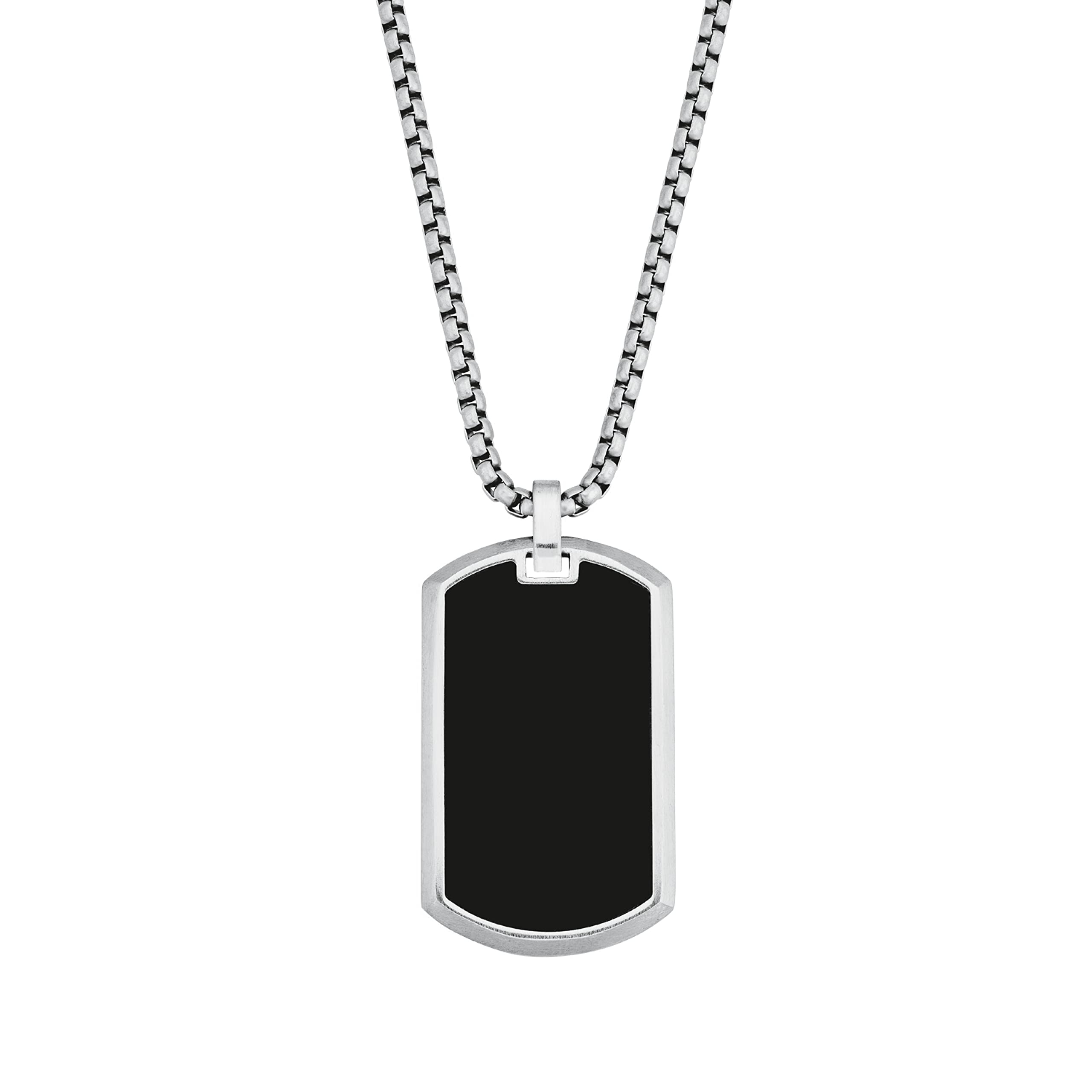 s.Oliver Kette mit Anhänger Edelstahl, 925 Sterling Silber Herren Halsschmuck, Silber, Kommt in Schmuck Geschenk Box