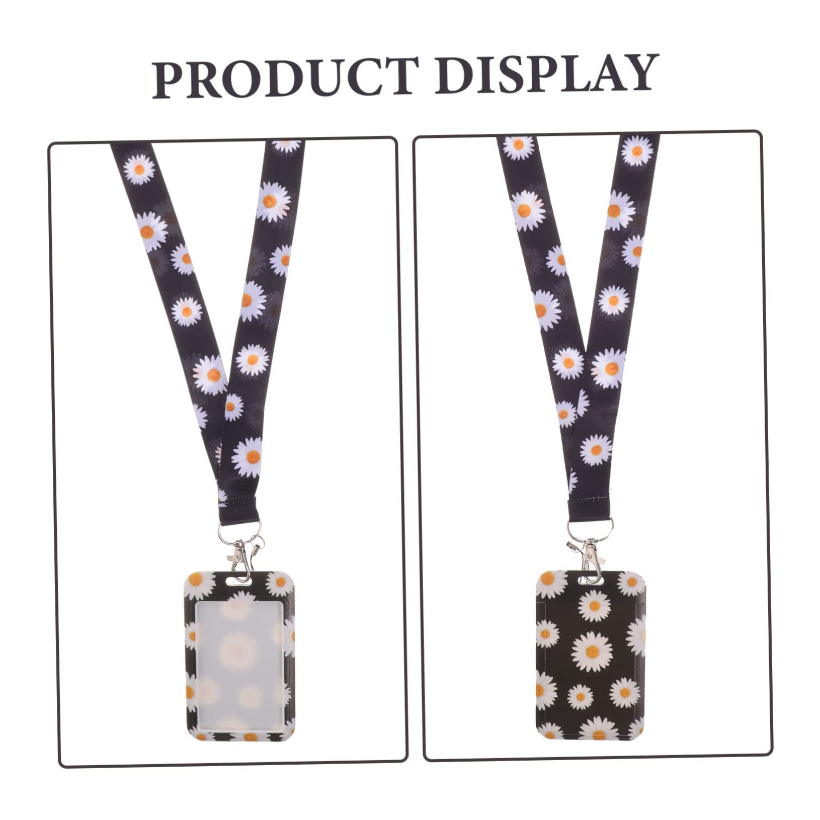 SHINEOFI 5sets Portacarte Id Con Cordino e Finestra Trasparente Per Badge Per Ufficio Scuola e Eventi Design Creativo e Pratico Per Uso Quotidiano