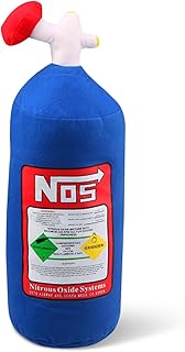 Car Neck Pillow, NOS Bottle Design Plush Car Headrest Pillow Neck Support Pillow for Car Seat, Office Chair, Travel, 11 x 4.7in