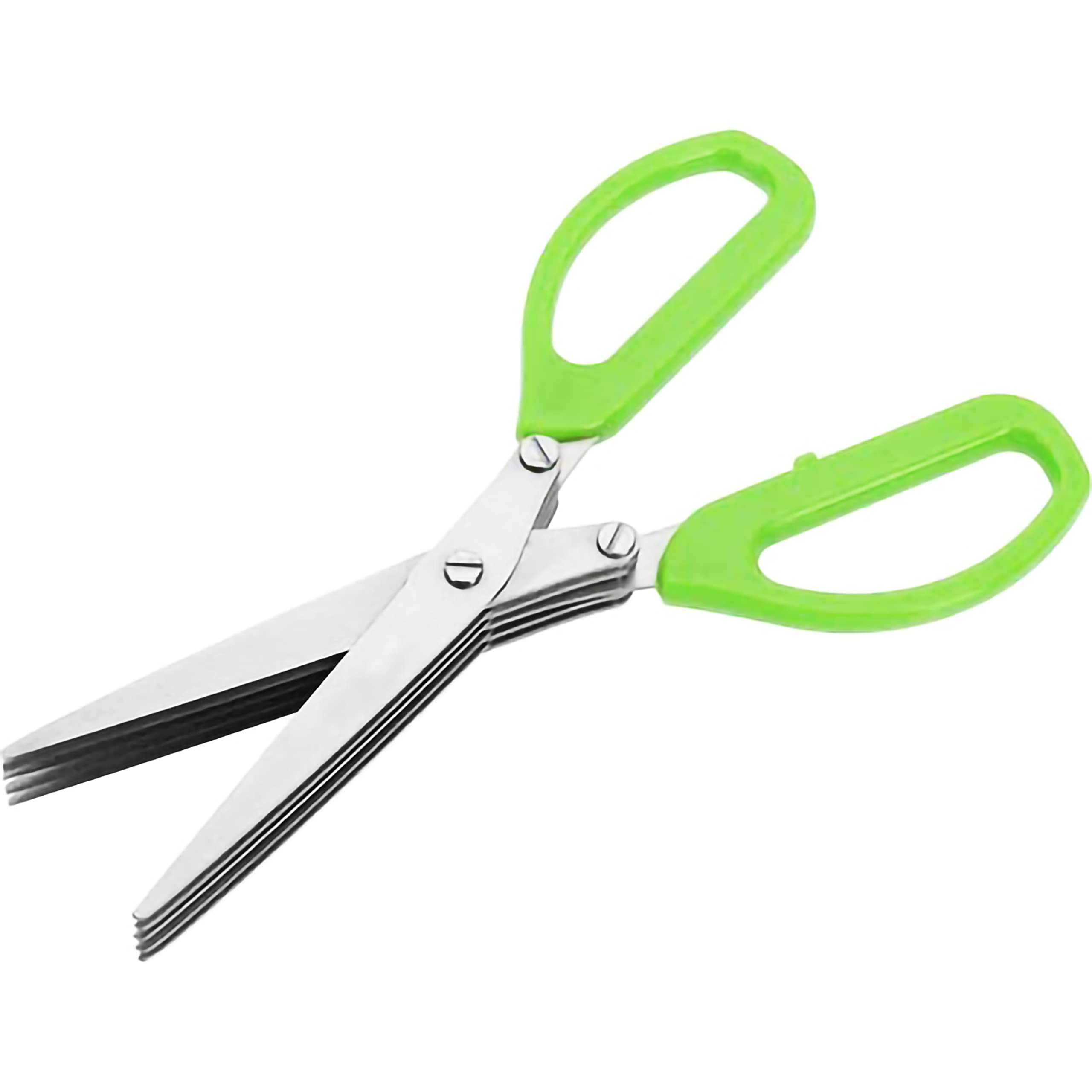 Oblivion Scissors for Kitchen Use Home 1 Pc - 5-in-1 Multifunction Vegetable Scissor for General Use, Heavy Duty Meat Shears, Cooking, Stainless Steel 5-Blade Herb for Food, Chicken, Fish, Pizza