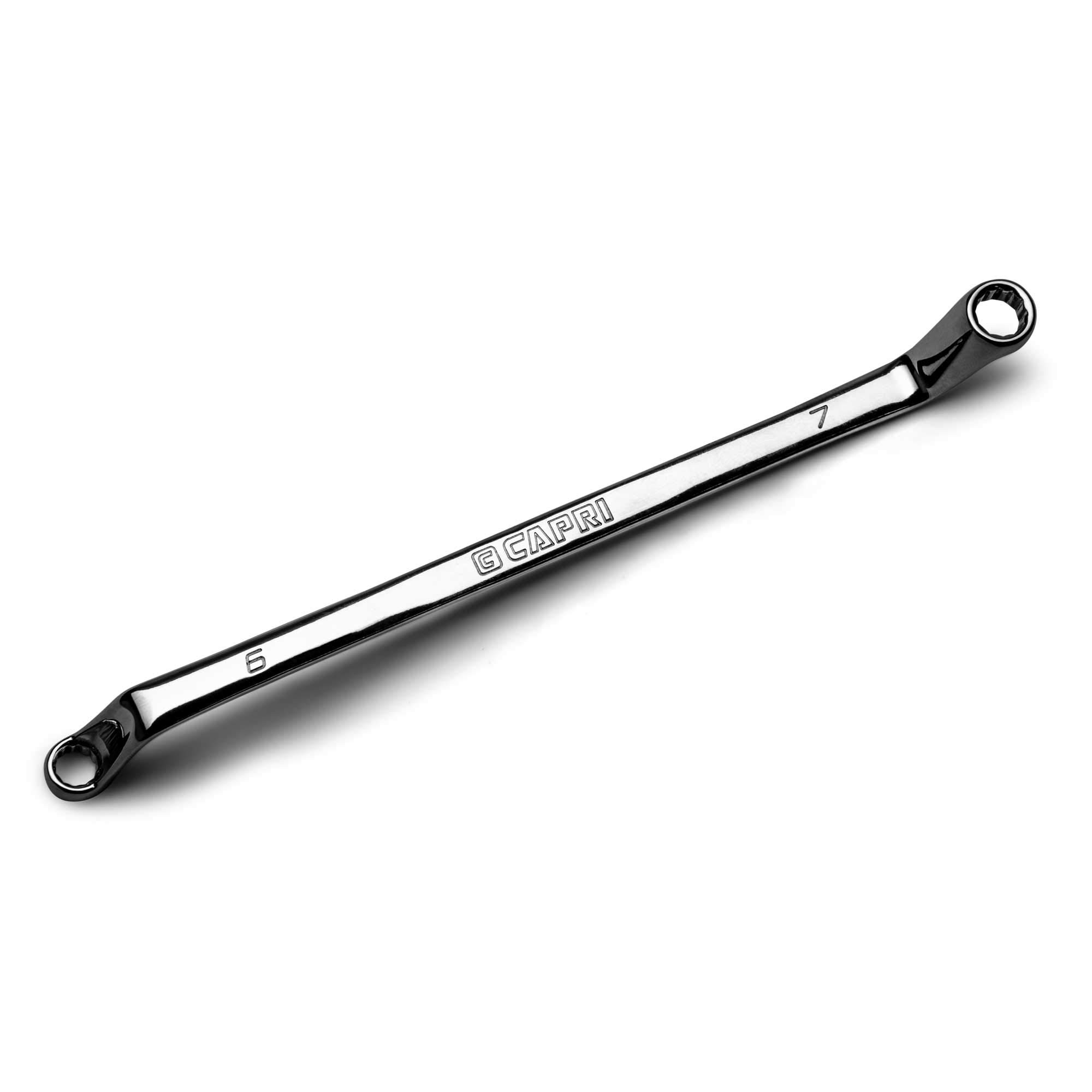Capri Tools 6 x 7 mm 75-Degree Deep Offset Double Box End Wrench