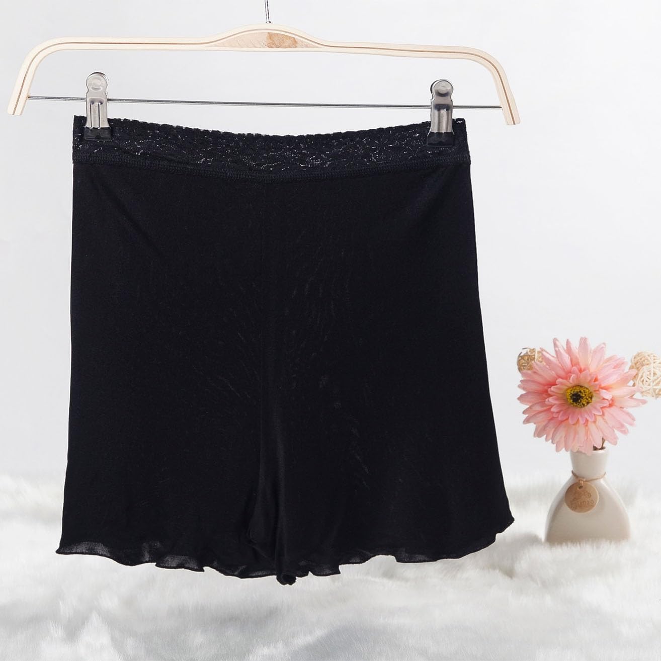 100% Mulberry Silk Women's Shorts Boxer Briefs Underwear High Waist Boyshorts Panties Soft Loose Daily Sleep Underpants - Image 3