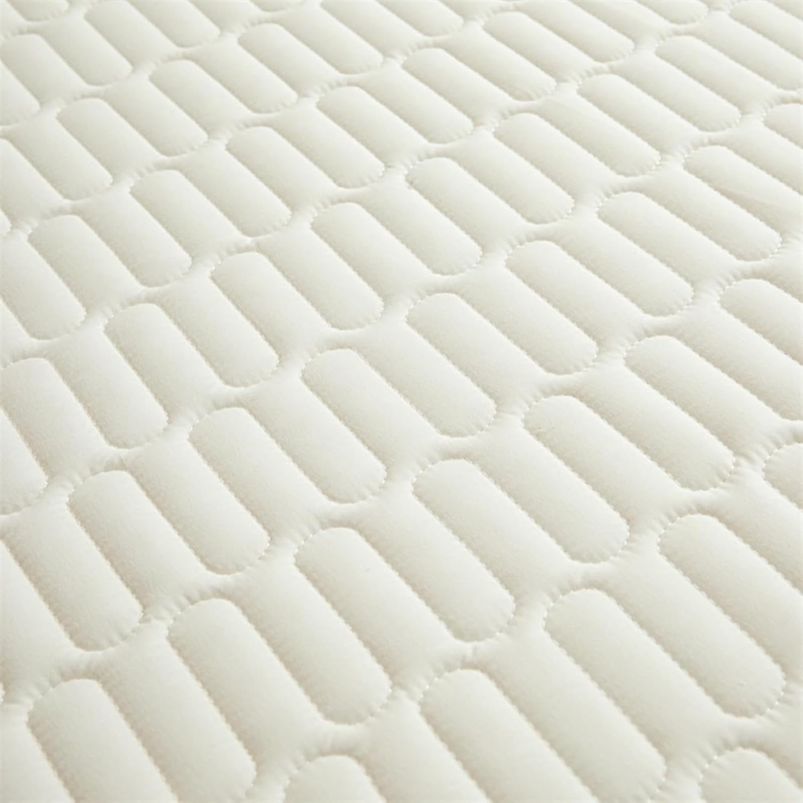 Housse de Matelas matelassée Lavable, protège-Matelas Personnalisable, Housse de Matelas Monobloc en différentes Tailles, Respirante et Facile à Nettoyer-White- 140x200+25cm