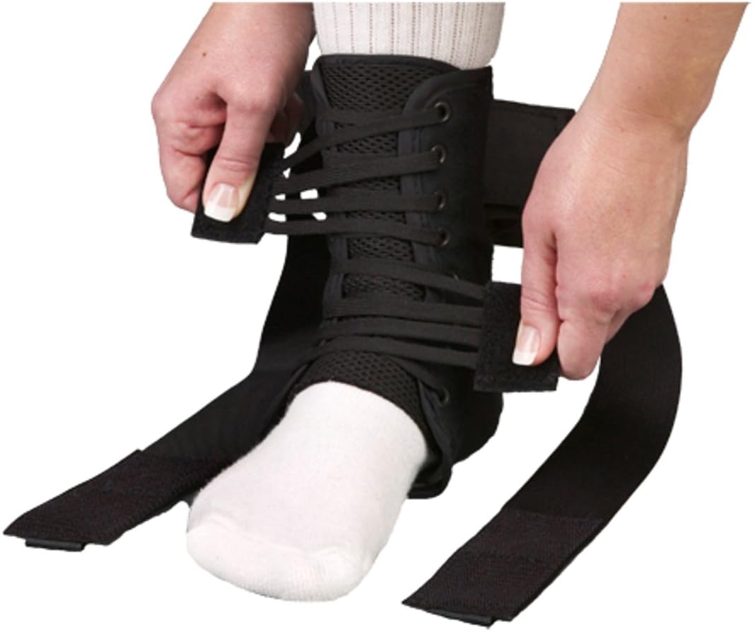 ASO Speed Lacer Ankle Brace (XXLarge Black) Health