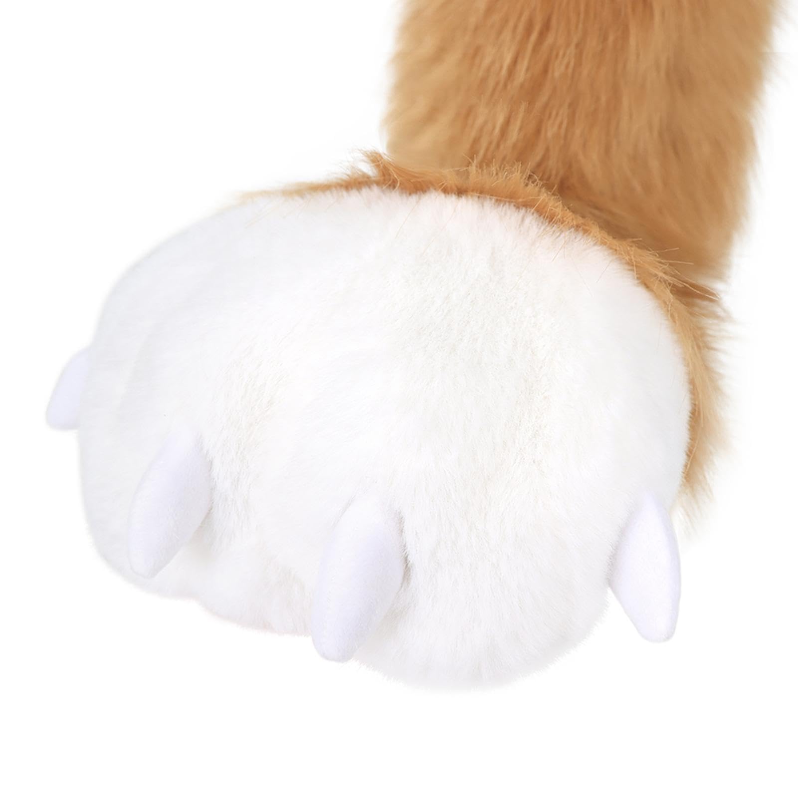 Patte D'animal En Peluche, Douce, Accessoire de Dessin Animé Amusant, Pantoufles, Animal pour Fêtes Costumées et Autres Occasions Festives, Kaki