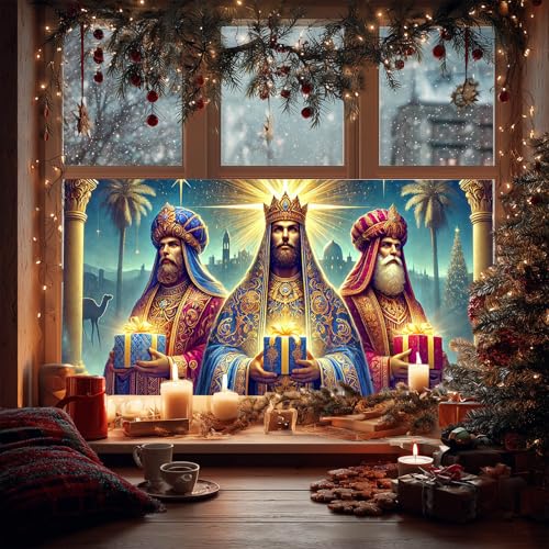 Película decorativa estática Three Kings 39.3x17.7 pulgadas miniatura 7