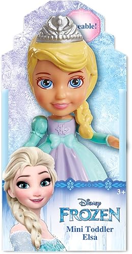 Disney Frozen Elsa Poseable Sparkle Collection - Muñeca pequeña para niños pequeños, 3.5