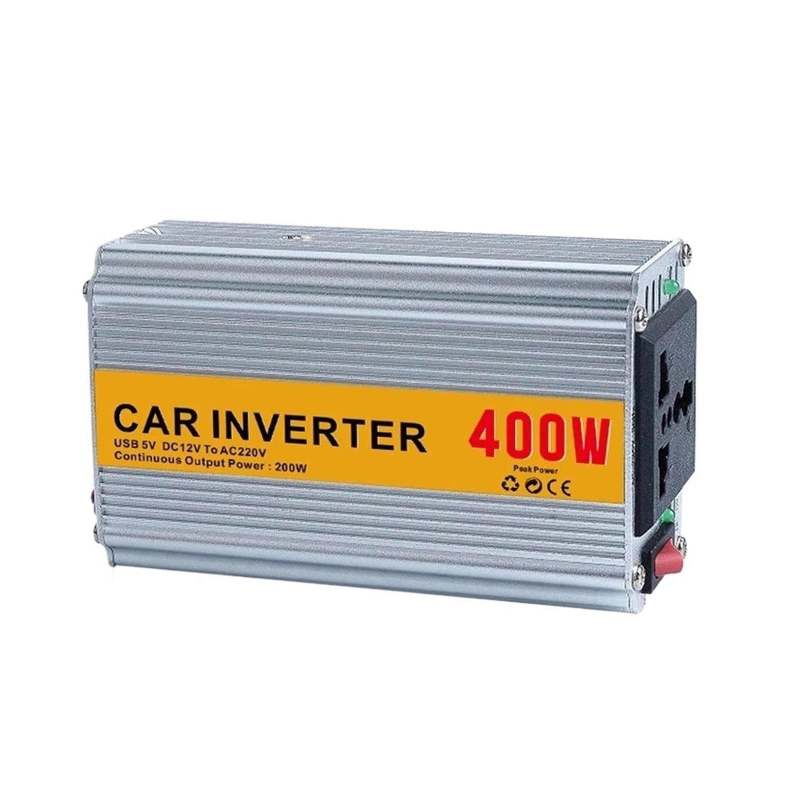 Potenza Convertitore Potenza Picco Inverter Sinusoidale Modificato 12V 220V 50Hz 400W Adattatore Convertitore Caricabatteria Per Auto Spina Universale