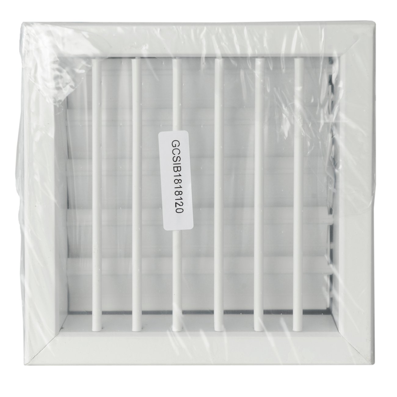 La ventilation gcsib1818120-y Grille encastrable pour cheminées, aluminium laqué blanc, 180 x 180 mm