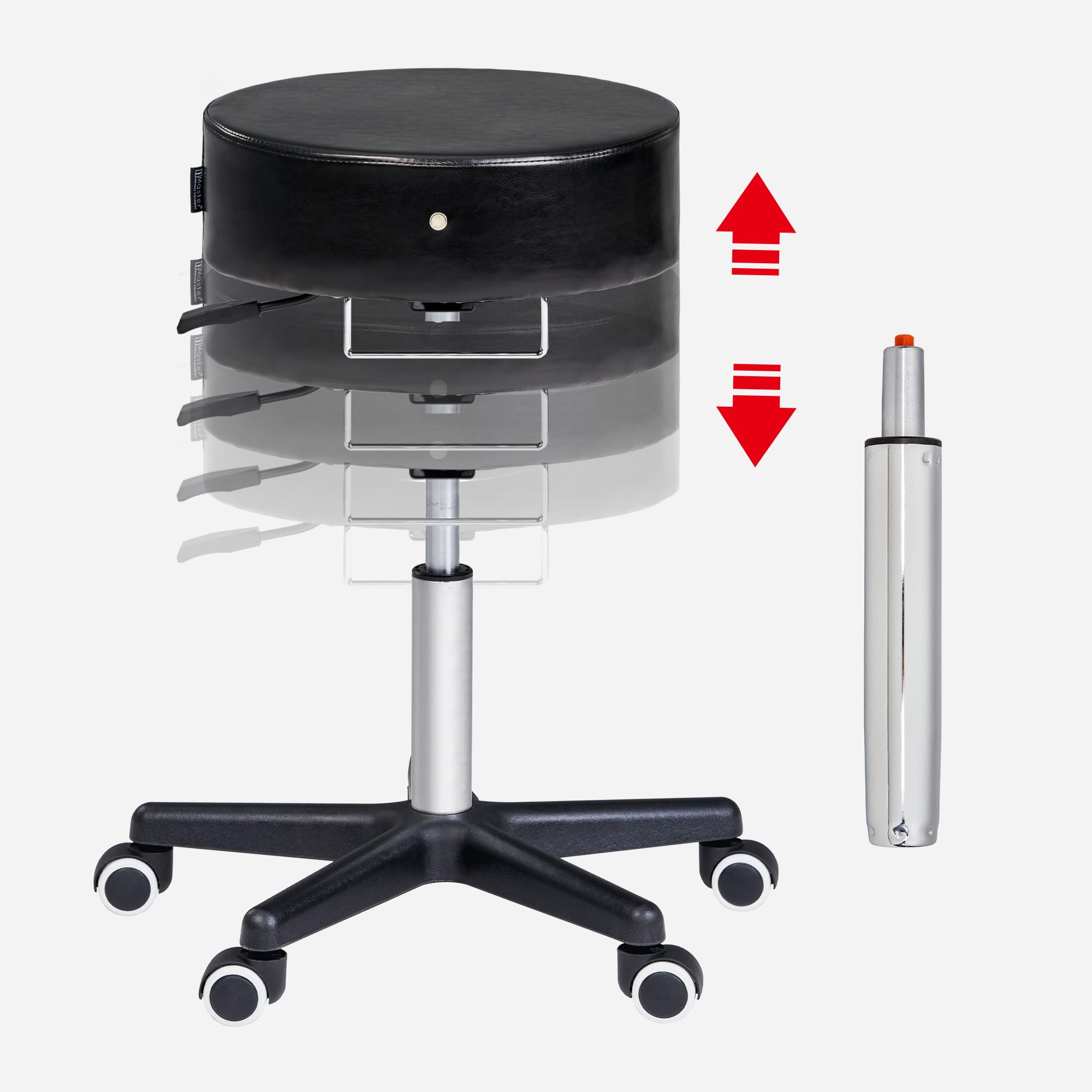 Master Massage Costco - Taburete giratorio con ruedas, color negro