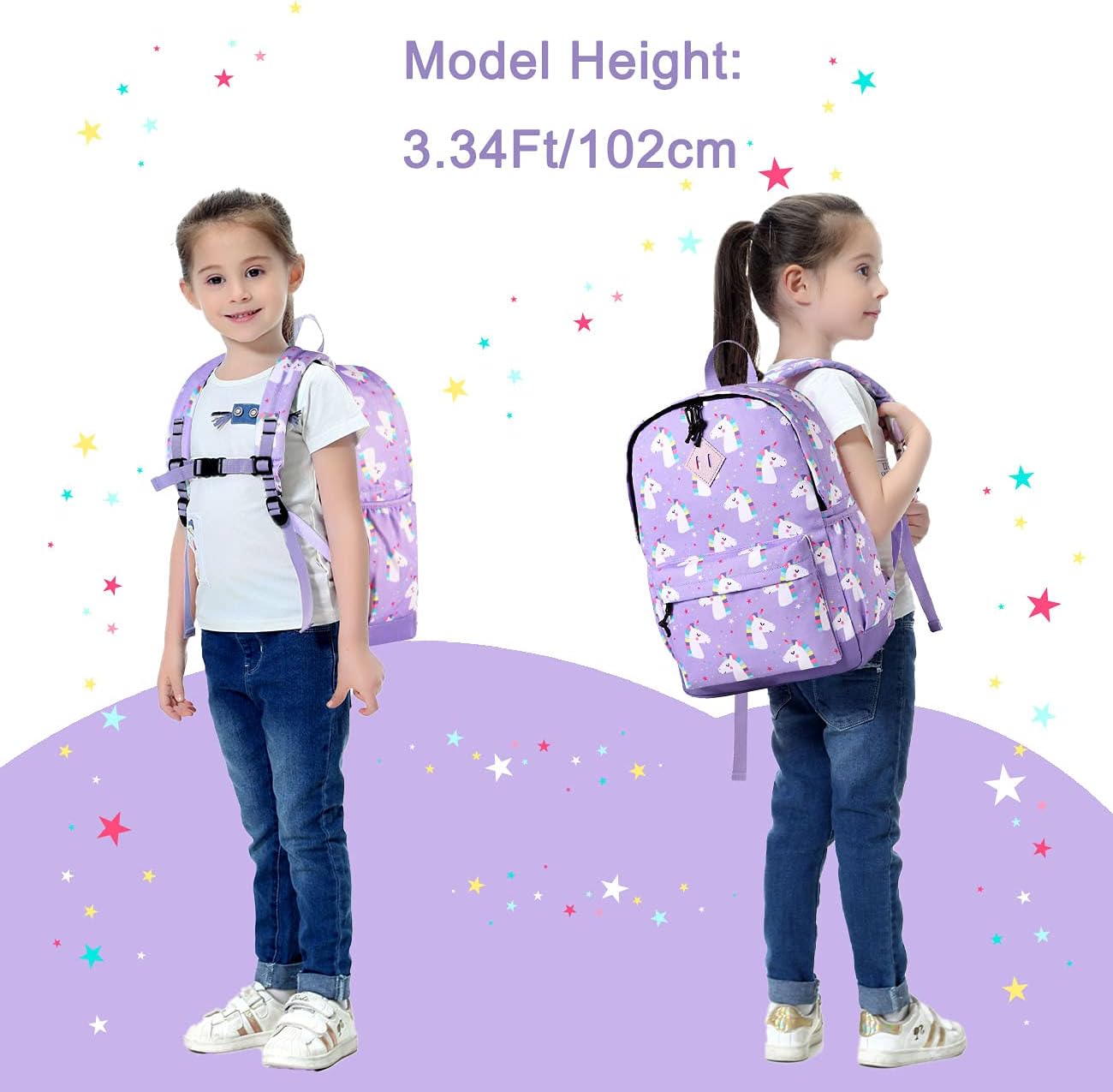 VASCHY Toddler Backpacks Kids, Lightweight Water Resistant Preschool Backpack for Children Boys and Girls w Chest Strap - Image 9