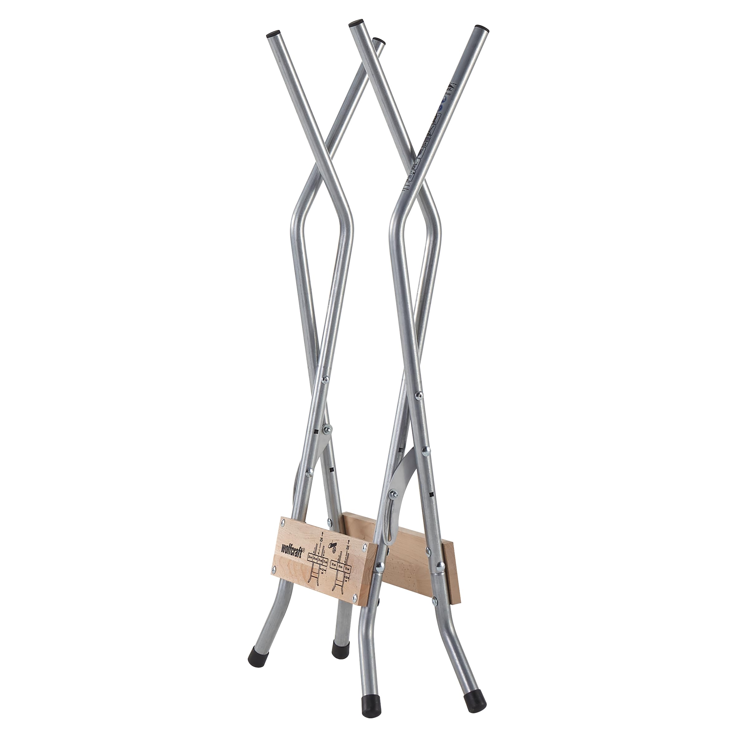 wolfcraft Soporte para cortar leña con motosierras SB 60 I 5119000 I El soporte móvil y compacto para cortar leña con motosierras