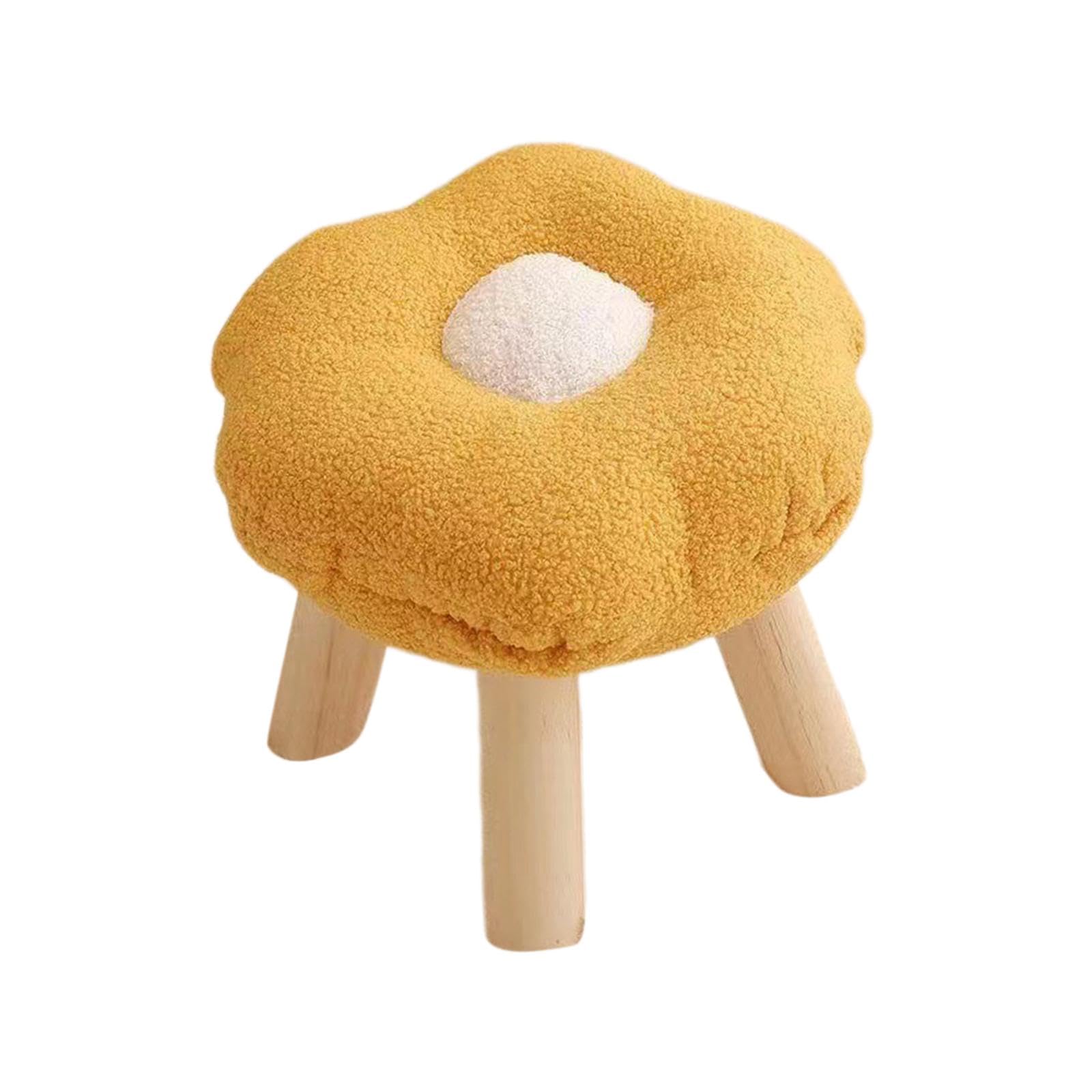 Footrest Pouf Cartoon Flower Shaped Sofa Footstool for Playroom Bedside Porch Yelliow|Benches & Stools|Home & Garden-image-34