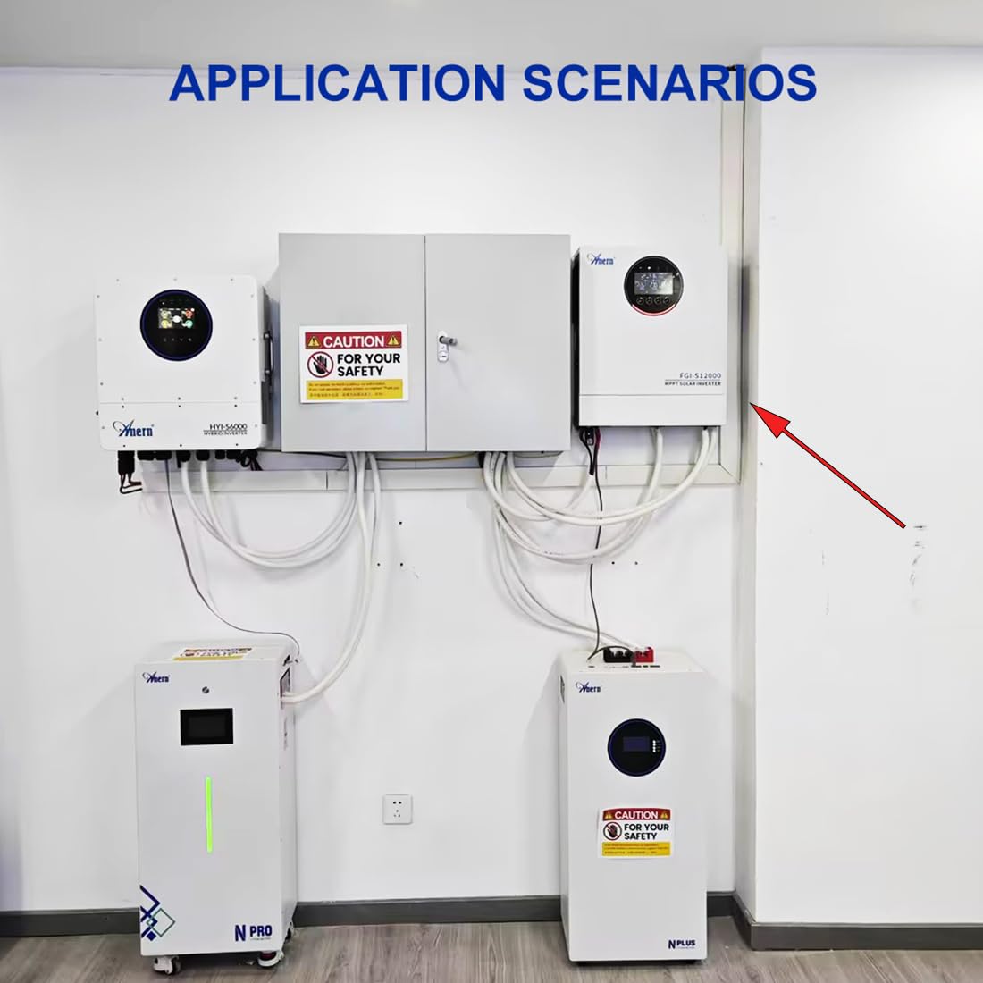 Anern Inverter ibrido 12000 W 48 V CC A 220-240 V AC, invertitore solare autonomo, regolatore di carica Mppt 160 A integrato, doppio ingresso fotovoltaico, doppia uscita Ca,può funzionare senza