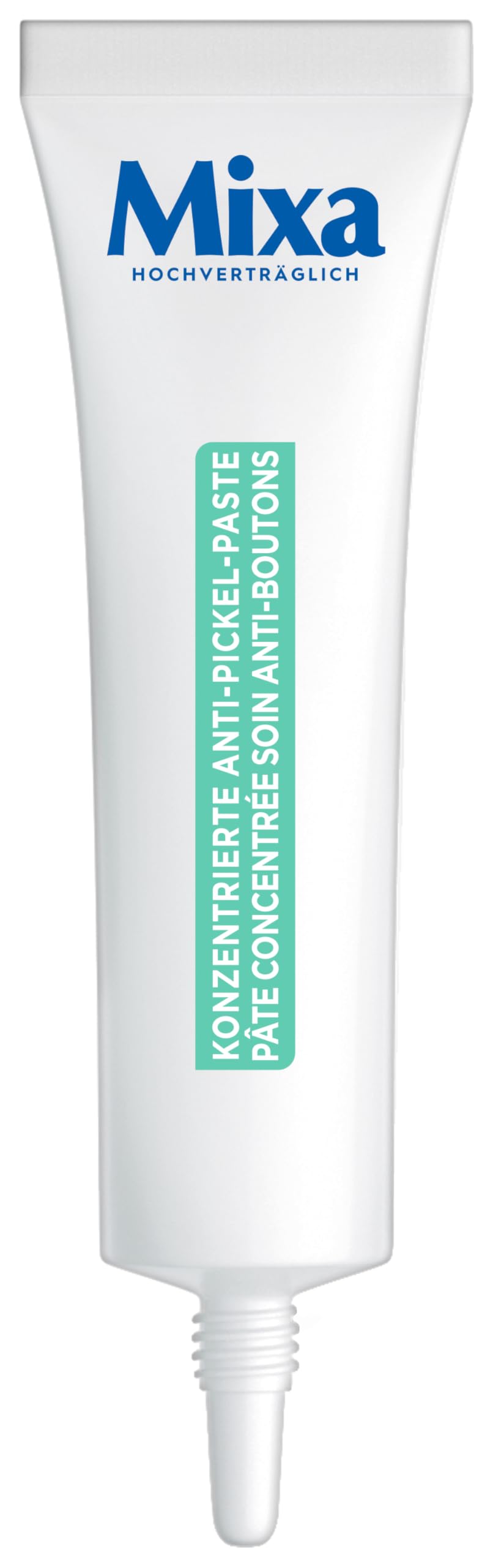 Mixa Konzentrierte Anti-Pickel-Paste, Mildert Unreinheiten in 8H, Kein Austrocknen, Stärkt die Hautschutzbarriere, 15 ml