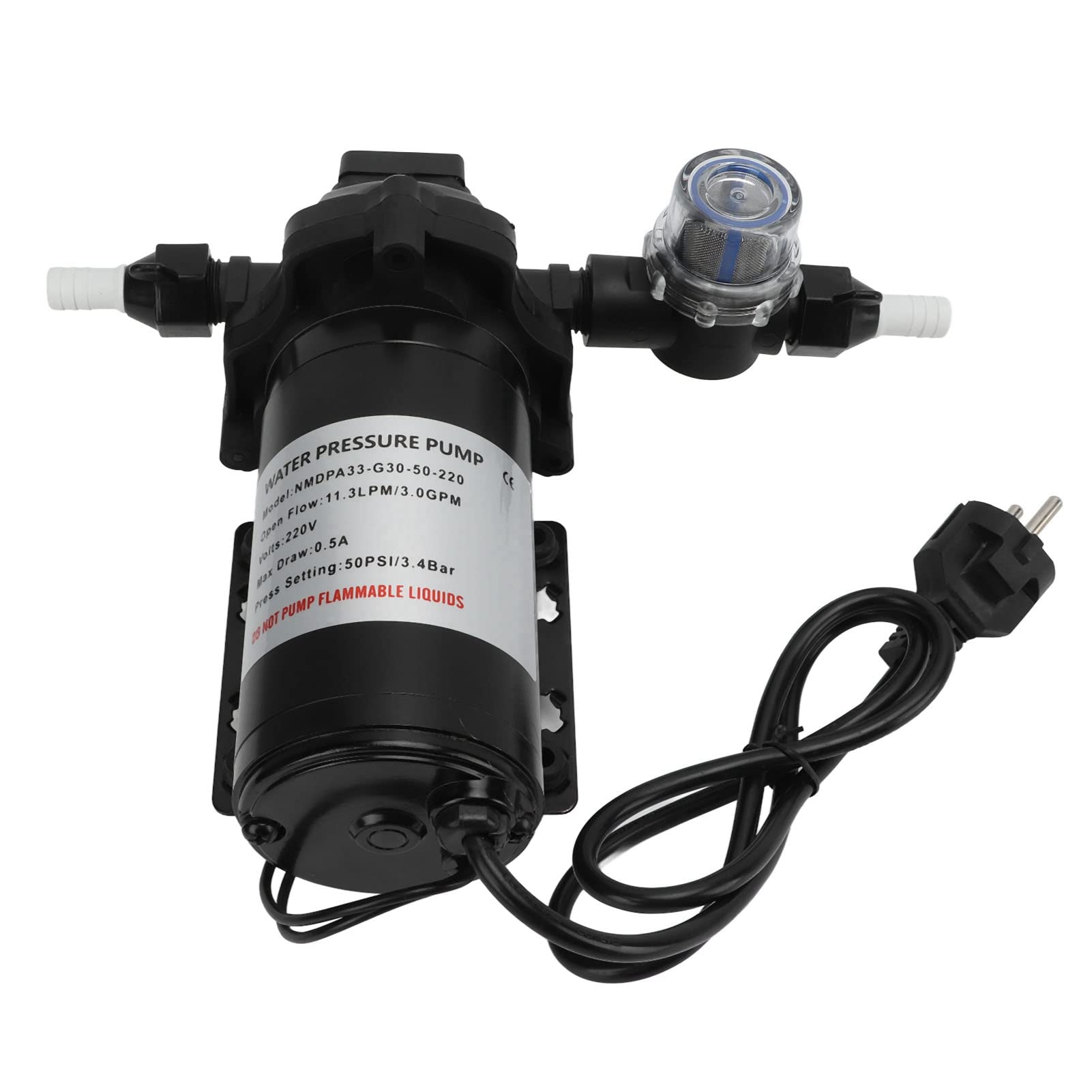 KIMISS Pompa Membranowa do Wody, 50 Psi, 11,3 Lpm Samonapinająca