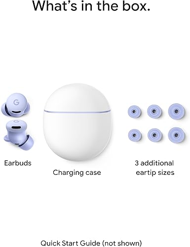 Miniatura 11 de Google Pixel Buds 2a - Auriculares inalámbricos Bluetooth con cancelación activa de ruido y modo de transparencia, ligeros, ajuste cómodo, batería