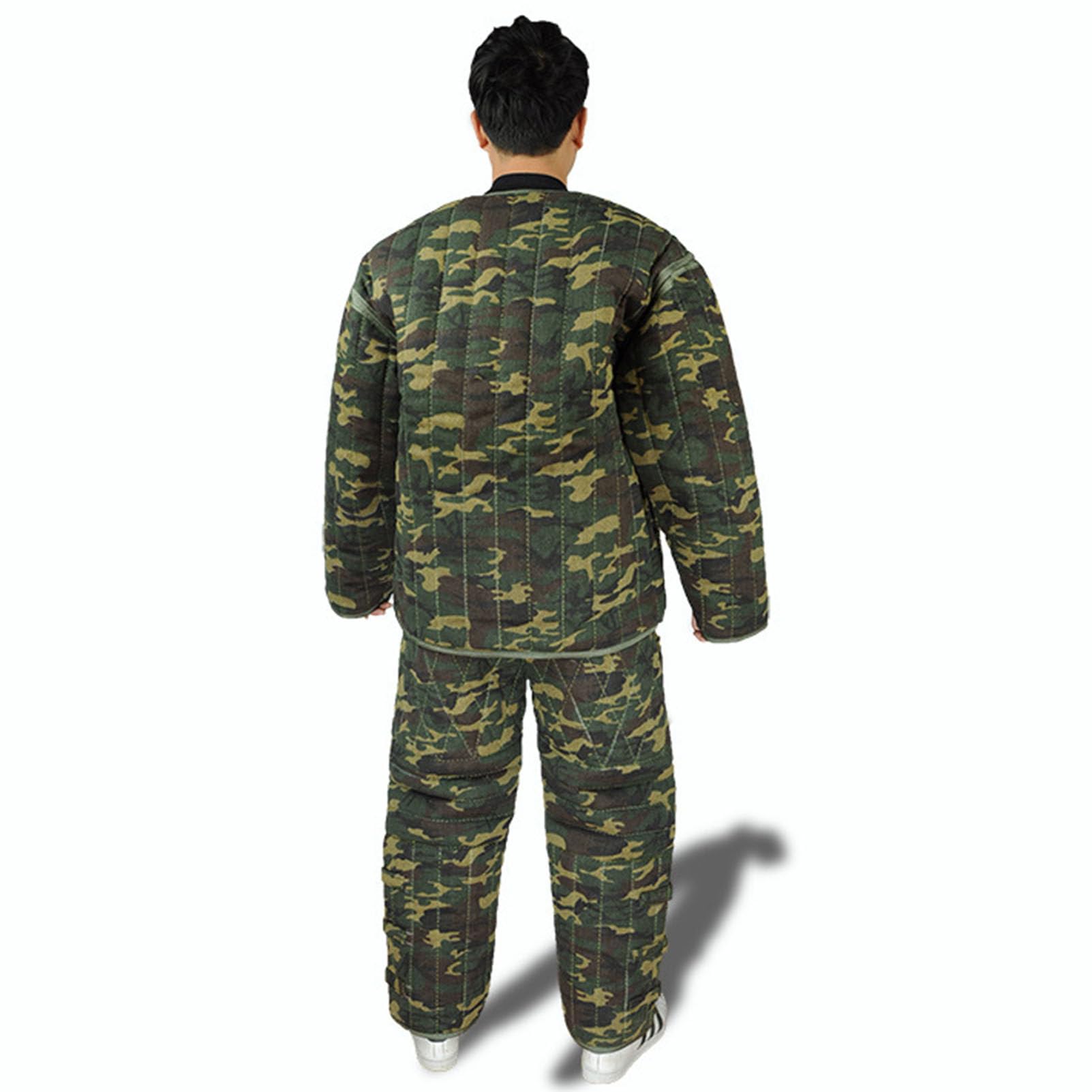Ropa protectora para perros de adiestramiento, chaqueta de traje de adiestramiento para perros policía de gran tamaño, gruesa, antidesgarros, con mangas profesionales para perros