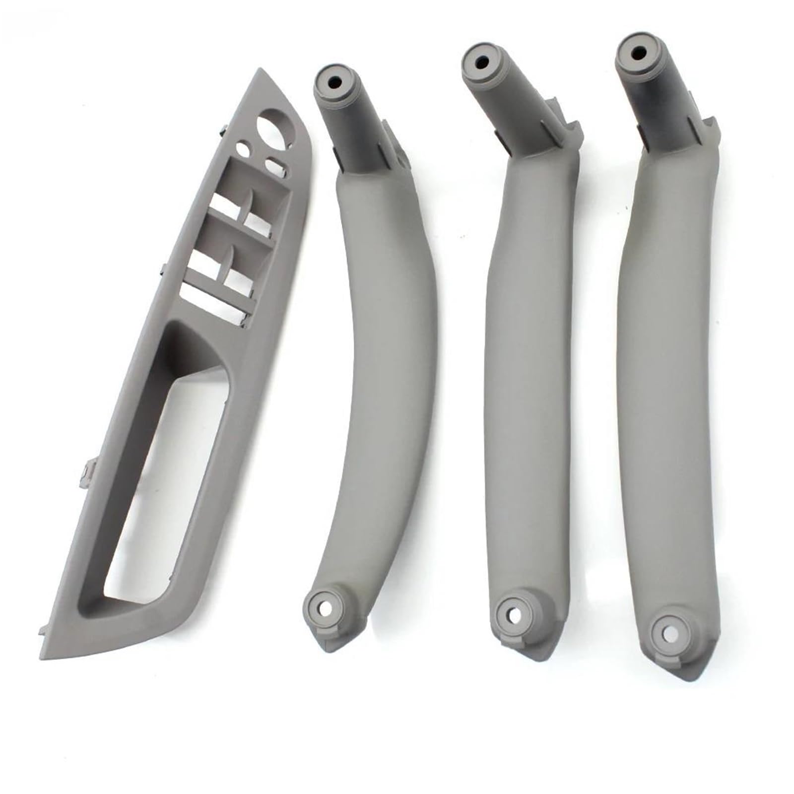 JTWMTY LHD RHD 4PCS Set Inteior Door Pull Handle Kit Replacement Parts for BMW X5 X6 E70 E71 2007-2013(Titanium LHD)