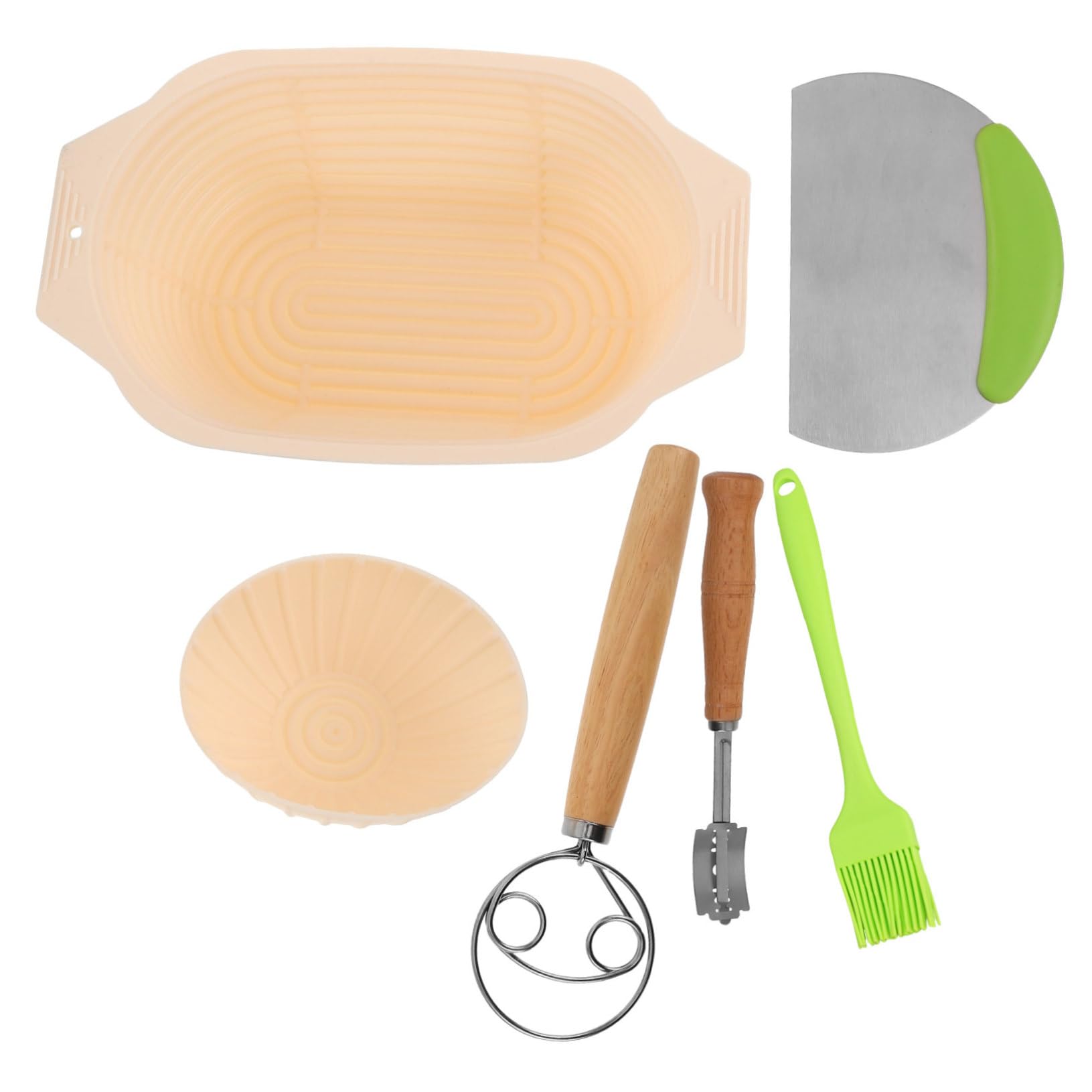 Cesta de Fermentación de Silicona para Pan, Grande, Redonda, 1 Juego