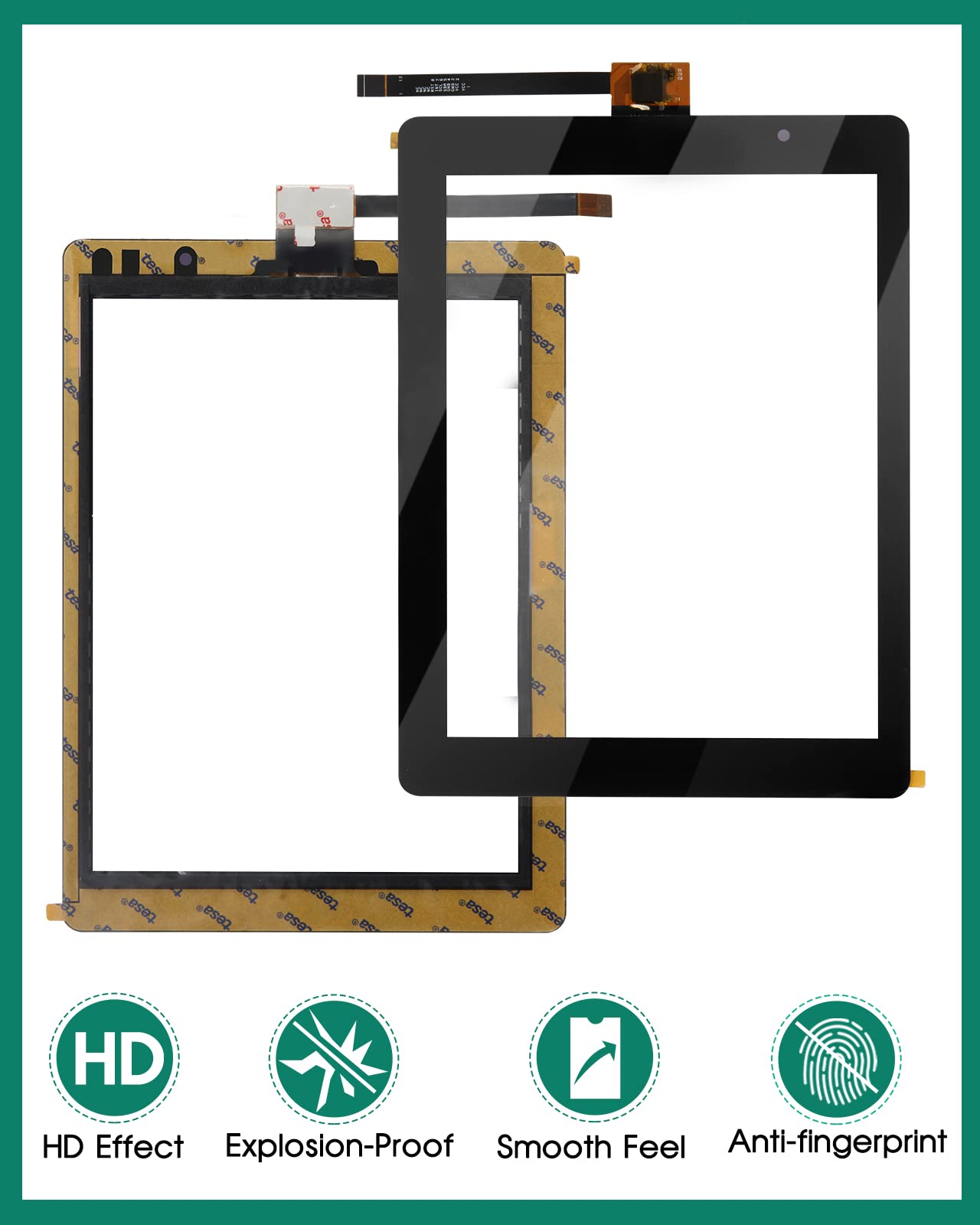 Écran tactile de rechange pour AUTEL MaxiSYS MS906 MS906TS MS906BT pour AUTEL MaxiSYS MS906TS MS906BT - Panneau de réparation de rechange (pas pour MS908)