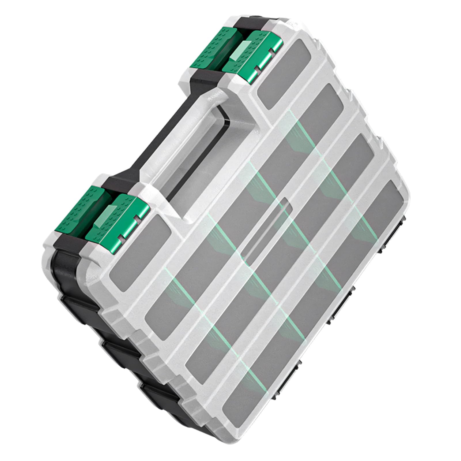 Efficient Storage Solution Tool Flashlights Storage Box Defense Removable Partition for Impacts Resistance Tool Box Organizers