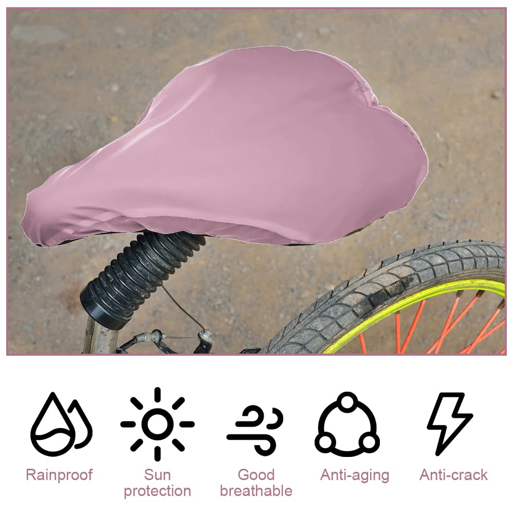 Copri Sella Bici 28x24 cm,Coprisella Bici Impermeabile,Cover per Sella Bici,Antipioggia Copri Sellini per Bicicletta,Coprisella Bici Idrorepellente, Coprisella in PVC per Qualsiasi Tipo di Bicicletta