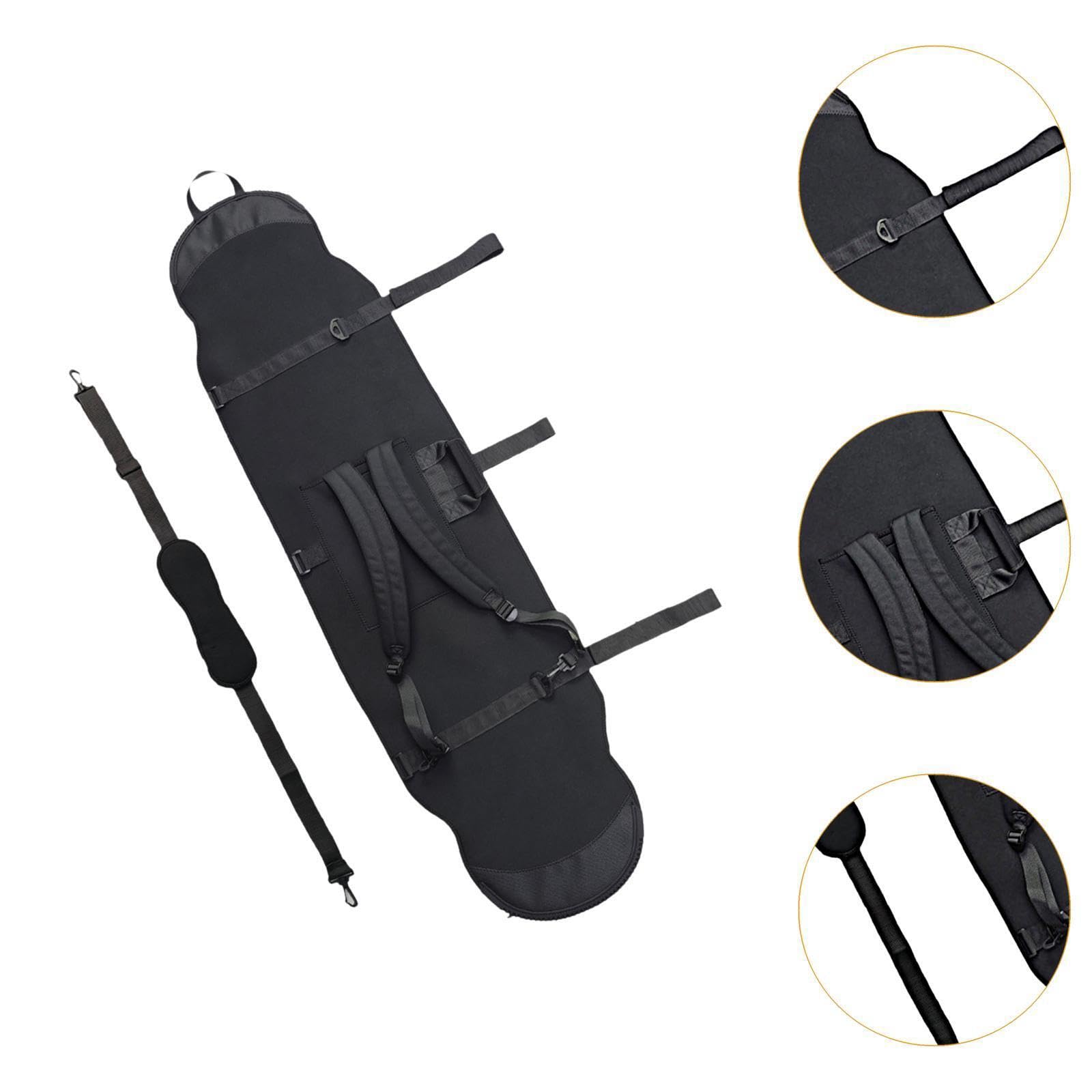 Housse de Snowboard ingénieusement conçue avec Sac à Skis, bandoulière et Pochette de Voyage, pour assurant Une fiable pour Votre Snowboard Lors