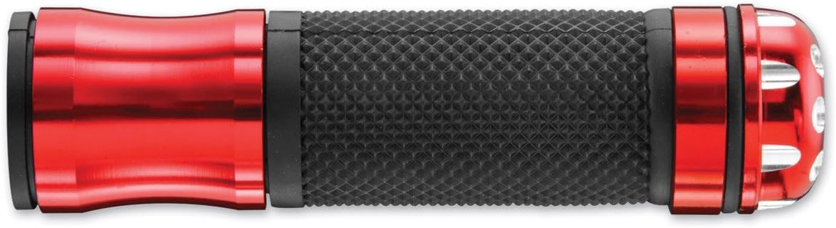 BikeMaster Revolver Bar End Grips, 135MM, Red