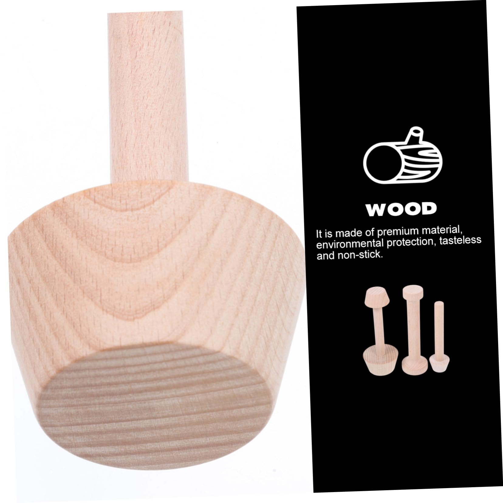 COLLBATH 3 Juegos De Moldes De Madera Para Tartas Para Hornear Mini Pasteles Y Tartas (3 Piezas X 3)