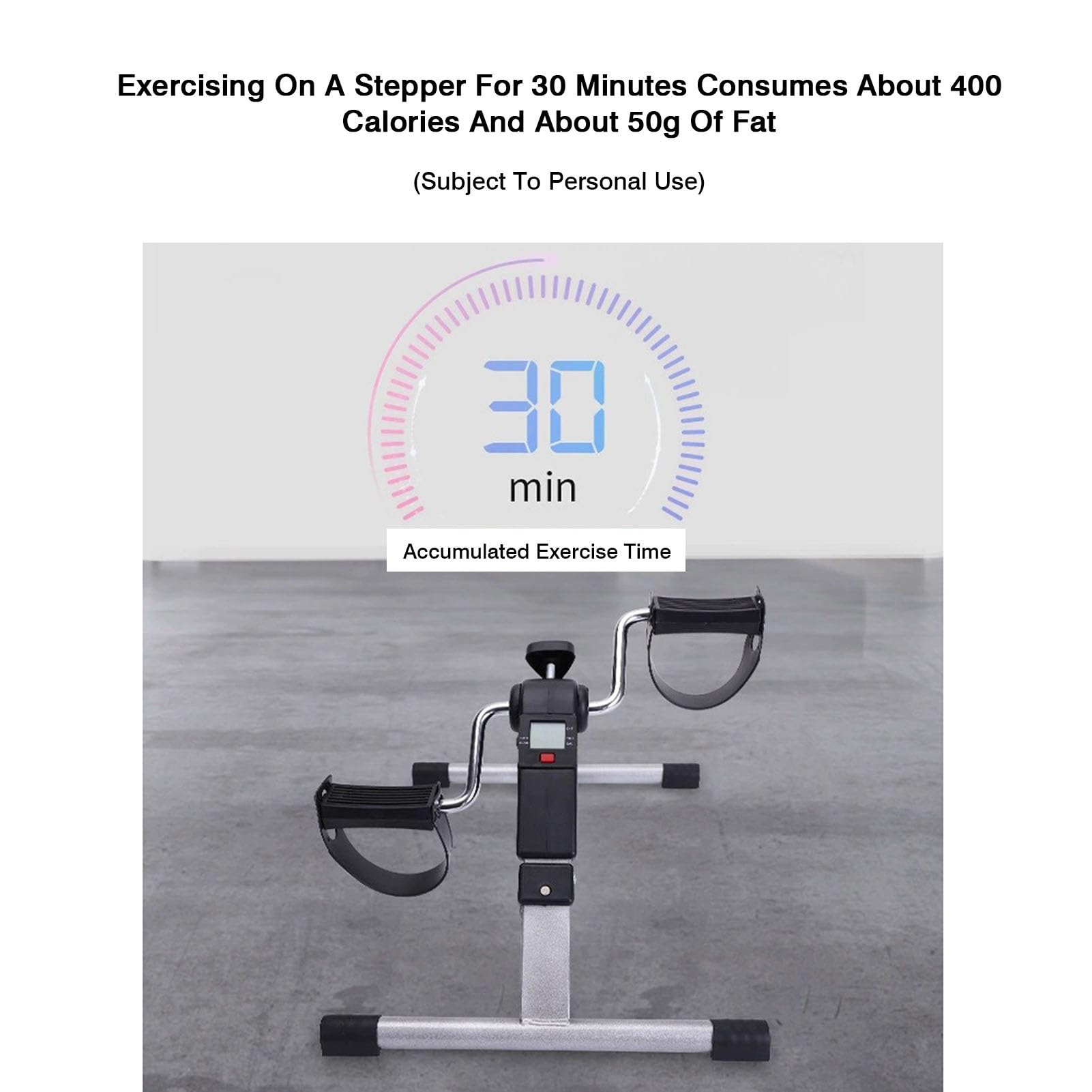 Rower treningowy pod biurkiem, mini rowery treningowe z wyświetlaczem LCD i regulowanym oporem dla seniorów, do fitnessu ramion i nóg