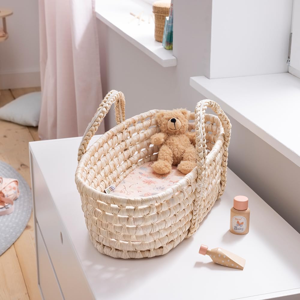 howa Mobilier de poupée en bois avec panier amovible pour poupée miniflowers 2360
