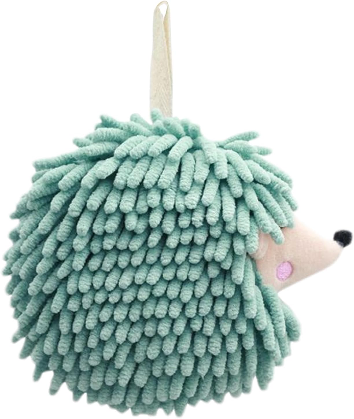 Cute Hedgehog Bathroom Hand Towel | Soft Chenille Wash Cloth Loop | Absorbent Quick Dry Kitchen Handing Towel Home Family Hotel Women Men Decor Funny Animal Themed Towel