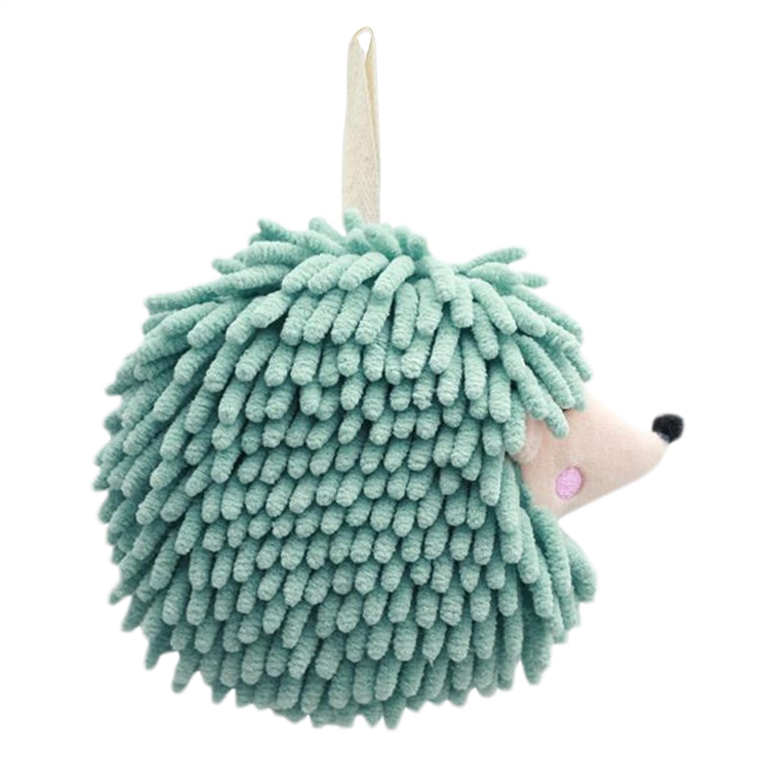 Cute Hedgehog Bathroom Hand Towel | Soft Chenille Wash Cloth Loop | Absorbent Quick Dry Kitchen Handing Towel Home Family Hotel Women Men Decor Funny Animal Themed Towel