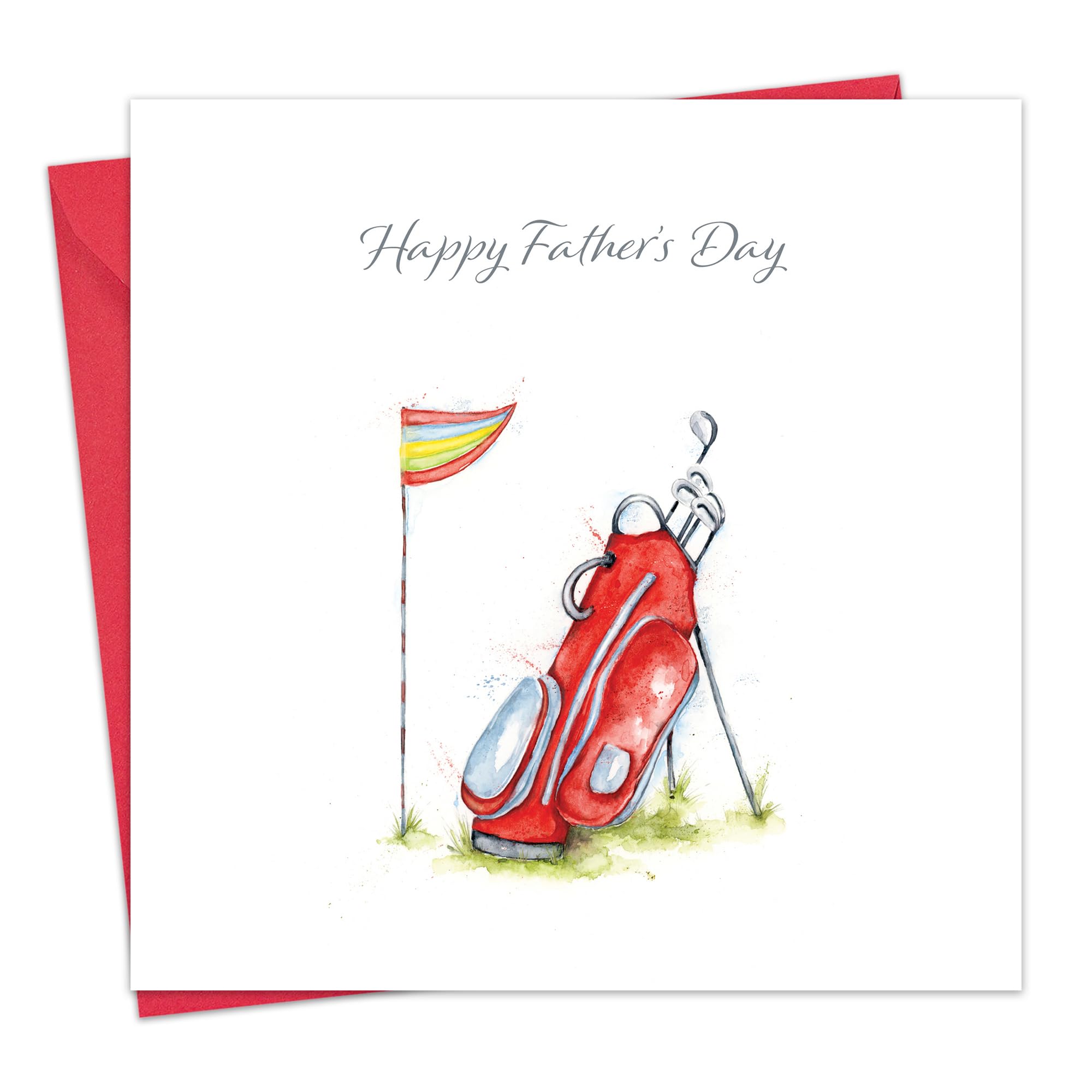 Amazon.com : Twizler Golf Father's Day Card for Dad - Golf Bag - Happy ...
