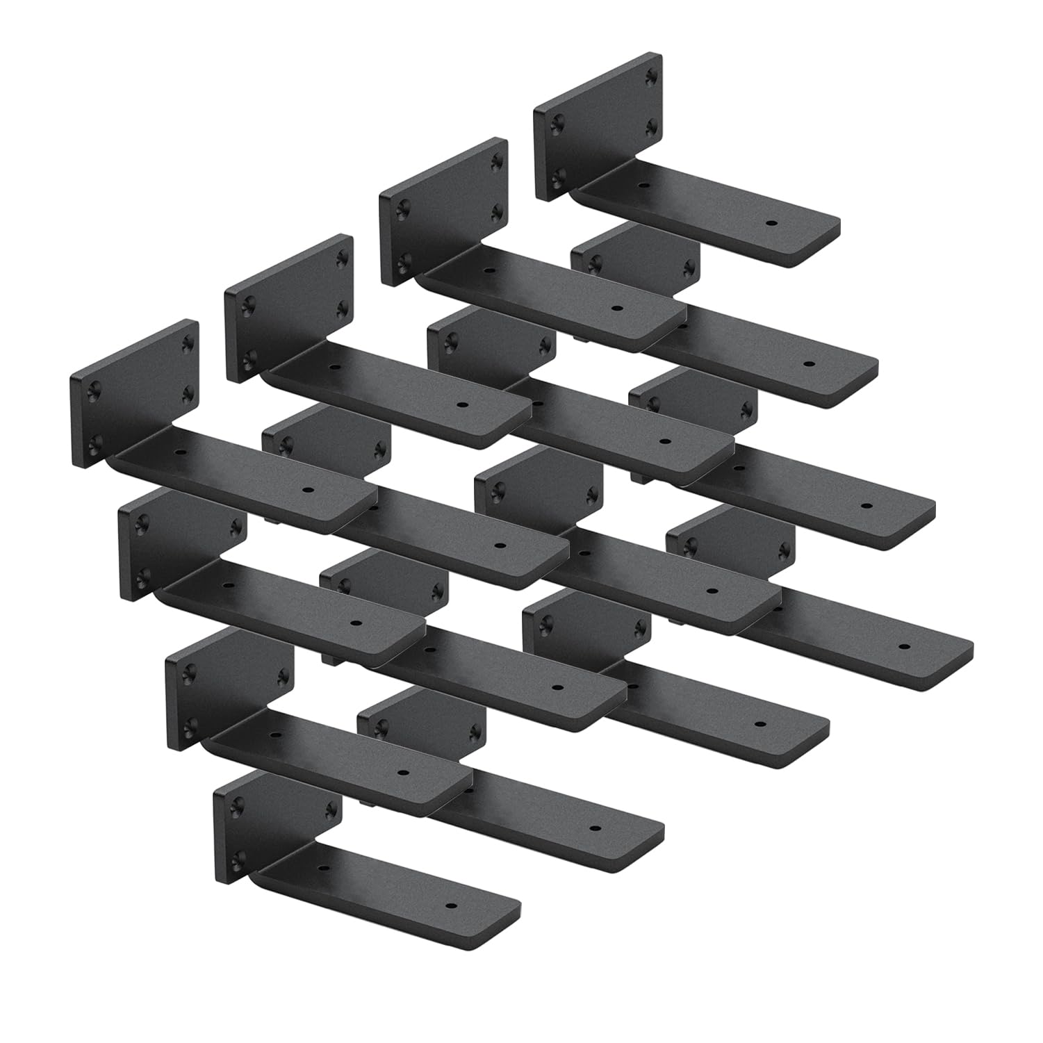 Snapklik.com : 16 Pack Shelf Brackets 6 Inch Floating Shelf Bracket 1/5 ...