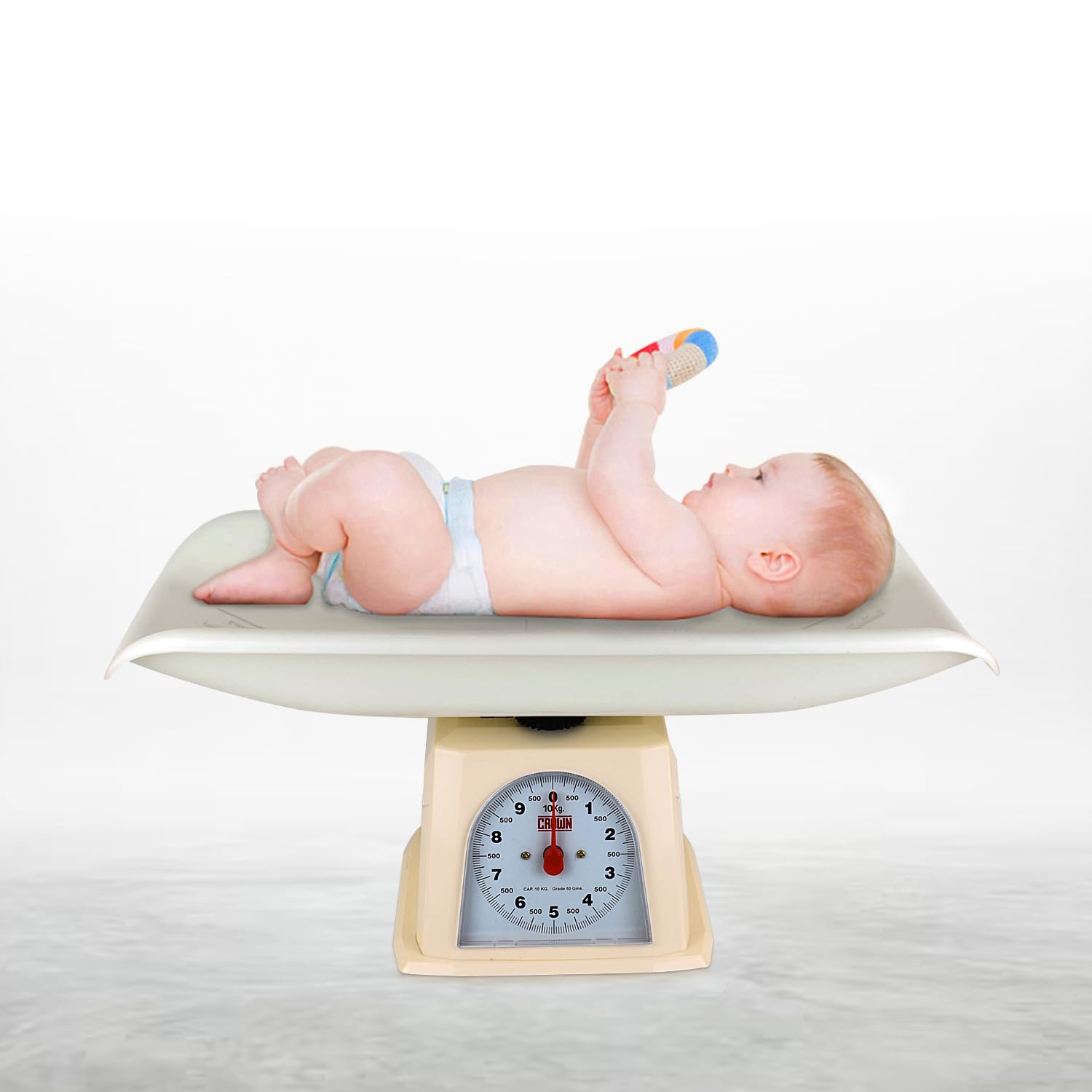 Dishan Analog Baby Weight Machine Accurate and Reliable Weight Upto 10Kg Capacity Weighing Scale (White) 3