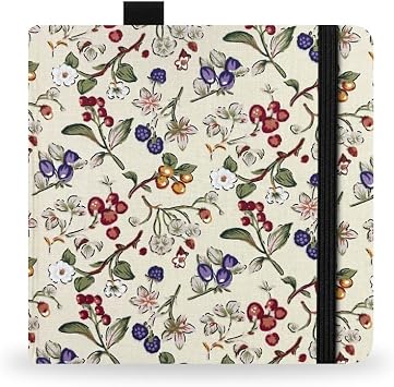 Square 5.1X5.1" 300gsm Watercolor Journal Hardbound 40pgs20 Sheets Front Back 2 TexturesTravel Size for Calligrapher Colored Pencil Watercolor Sketch Handmade Cloth Cover Notebook Fruits and Flowers