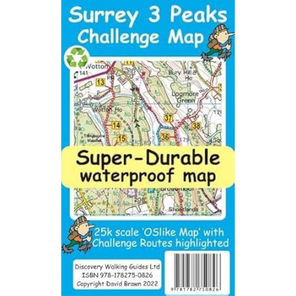 Surrey 3 Peaks Challenge Map and Guide