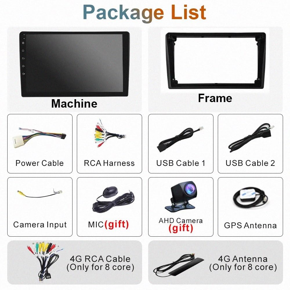 Radio Macchina Touch Screen per KIA CEED 2006-2012 Wireless Carplay Android Auto Stereo Auto Bluetooth Ips con Pantalla Táctil con Gps, 4 Nucleo 2G+32G