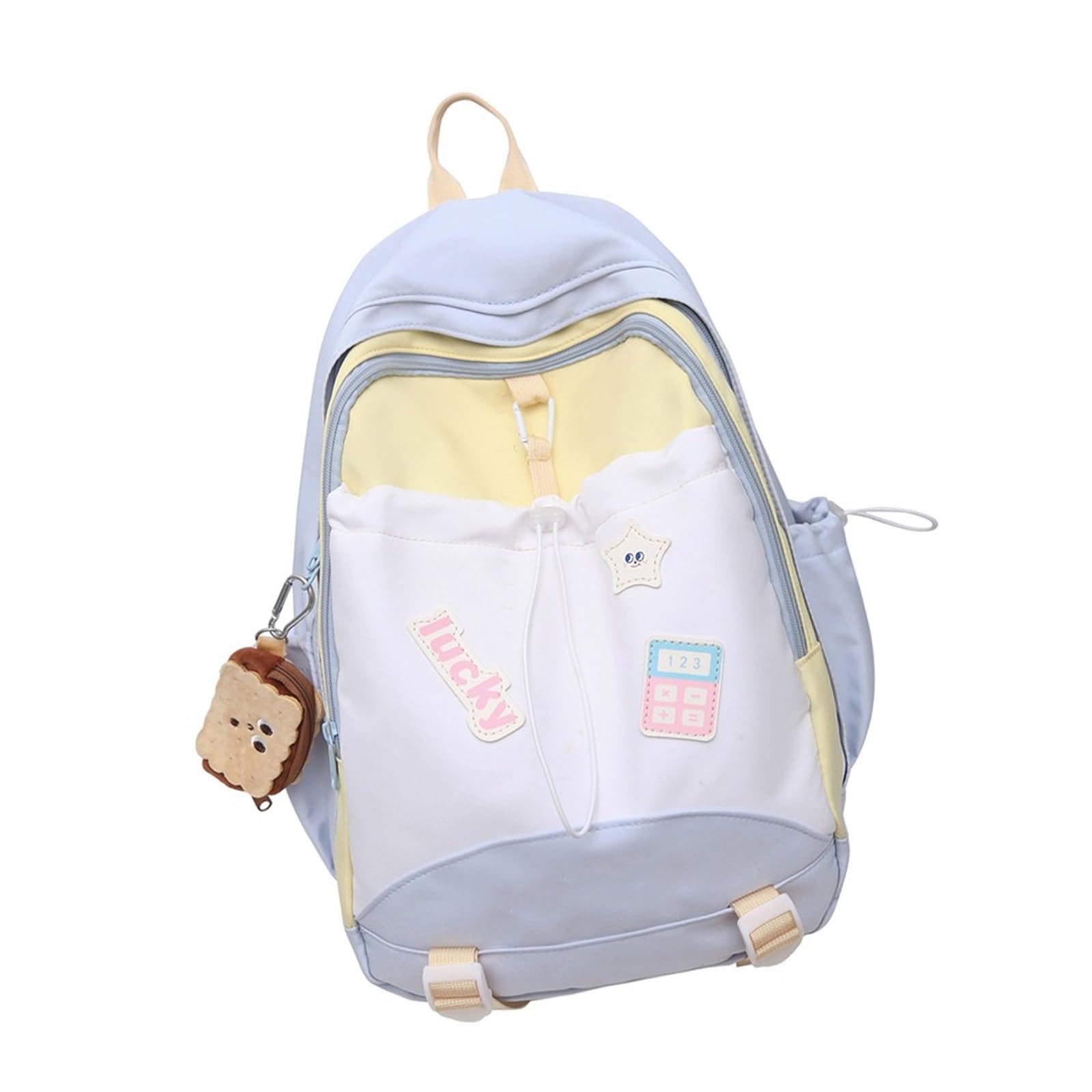 Sacs à dos décontractés couleur contrastée de style coréen pour ados - 8