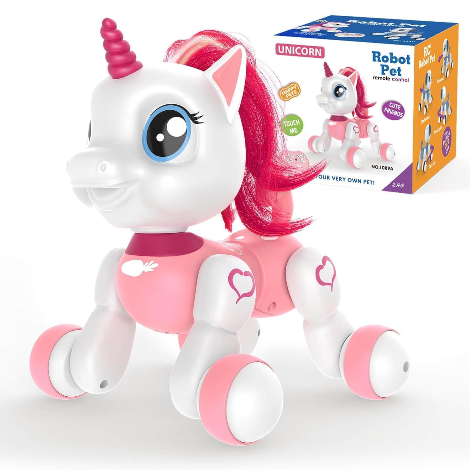 Remote Control Unicorn Robot Pet Toy for Girls Ages 3-8 – Interactive Walking Singing Dancing Unicorn with Lights – Pink Birthday Gift for 4 5 6 7 Year Old Kids & Toddlers-image-5