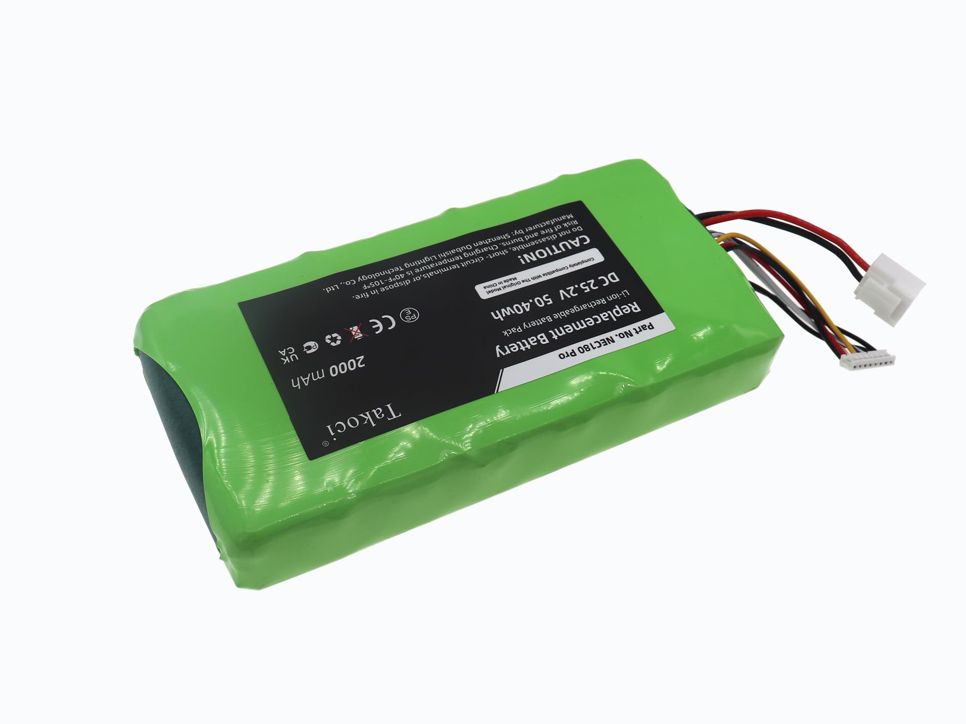Ersatzakku für Eureka NEC180 ProBP25220F 25,2 V 2000 mAh