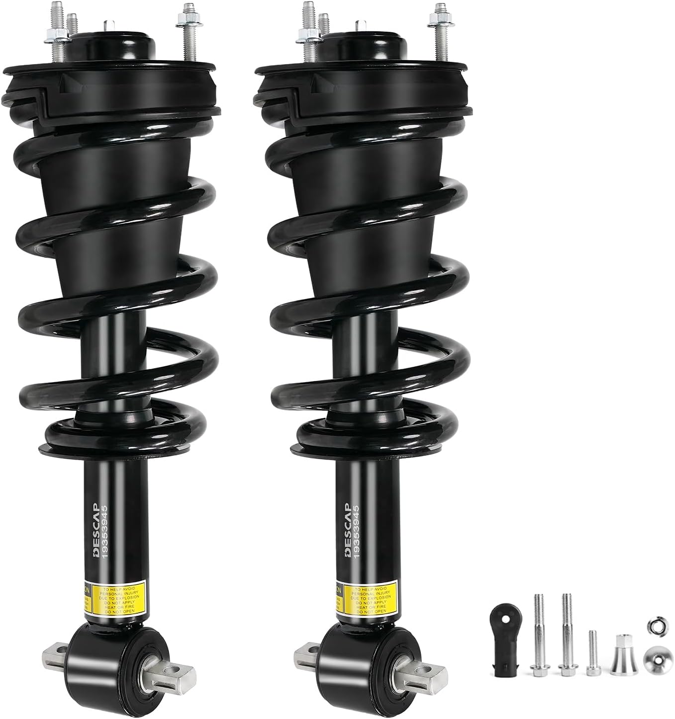 DESCAP 2PCS 25979393 25979391 Rear Air Shocks Suspension Struts for Cadillac Escalade for Chevy Tahoe Suburban 1500 for GMC Yukon 2001-2014