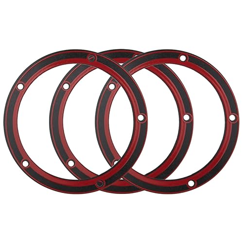 Miniatura 6 de (3 piezas) Junta de cubierta Derby de doble leva de 5 agujeros 25416-99X se adapta a Touring Dyna Electra Glide Softail Fatboy FXD 1999-2016,