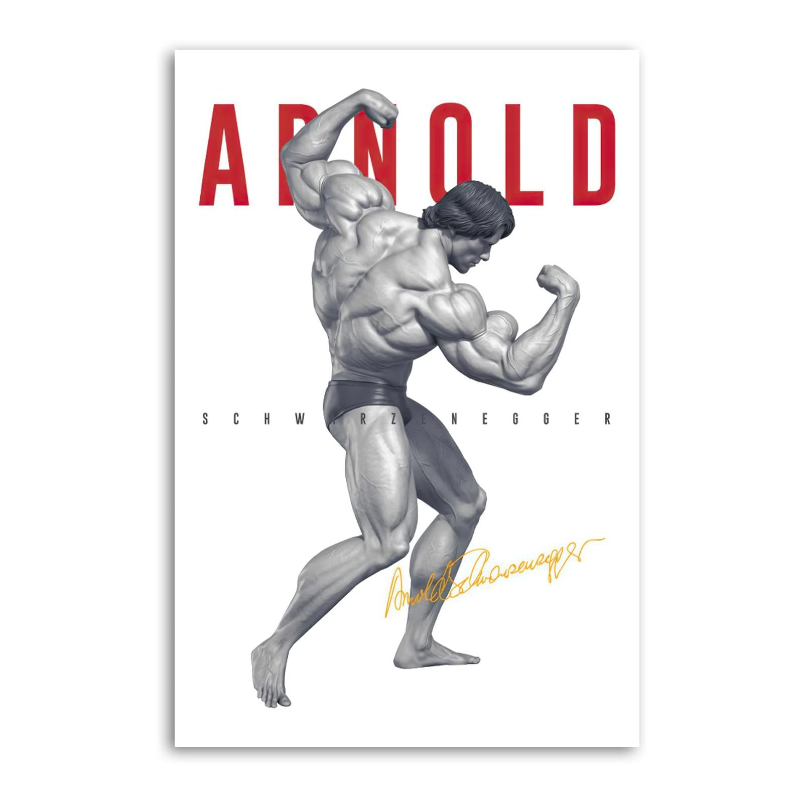 BSQ Arnold Schwarzenegger at His Peak Canvas Art Poster and Wall