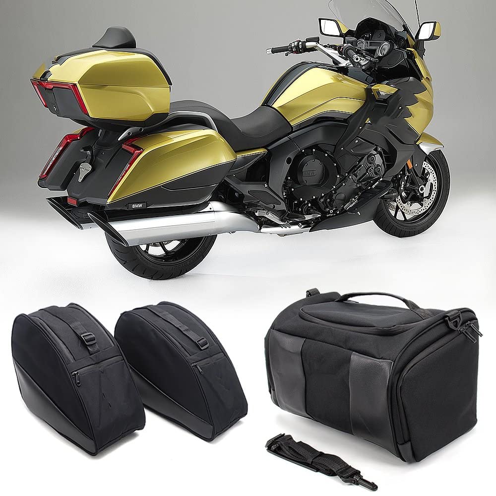 Sacoche De Guidon Étanche Pour Moto BMW K1600 GT/GTL – Pochette Outils & Rangement Robuste En Nylon Noir